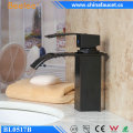 Black Orb Bathroom Brass Sanitary Waterfall Faucet